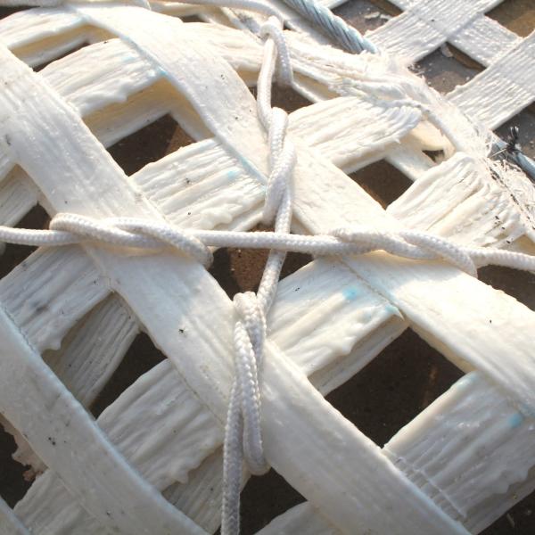 400KN/M High Strength Fire Retardant PET Woven Geogrid For Mining Roof
