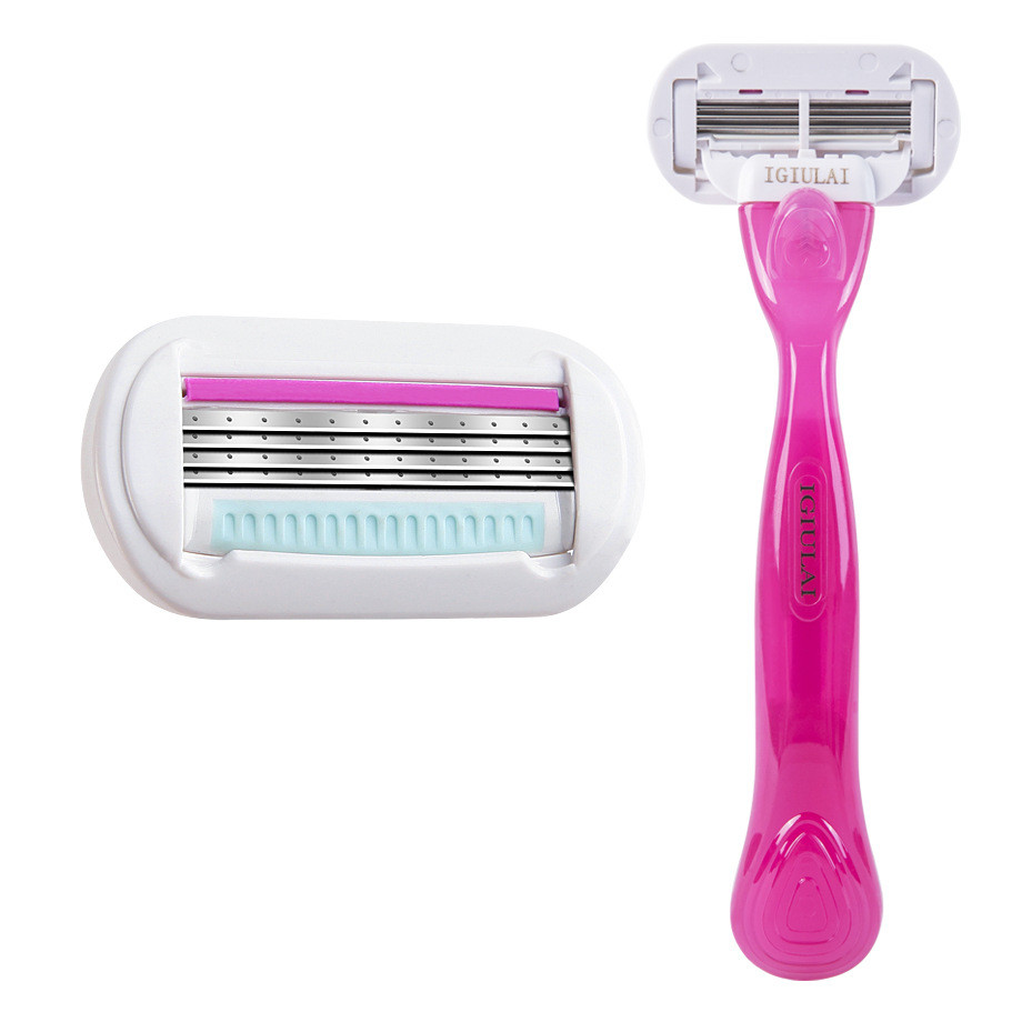 Replaceable blade refills Body Facial Razor Private Label Disposable Portable Travel Shaving Razor for Women