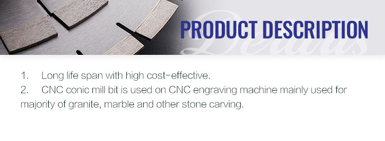 Sharpness Advantage Diamond Sintered Engraving Bit for Granite Stone Cutting Tools