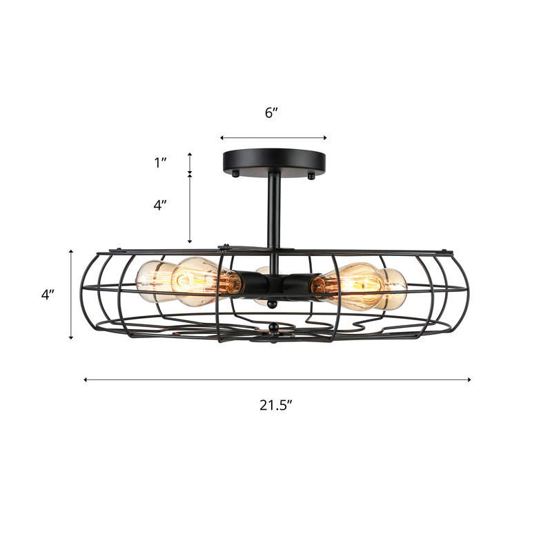 LED Pendant Lights Industrial Style Metal for Living Room Kitchen Retro Loft Pendants Ligh(WH-VP-188)