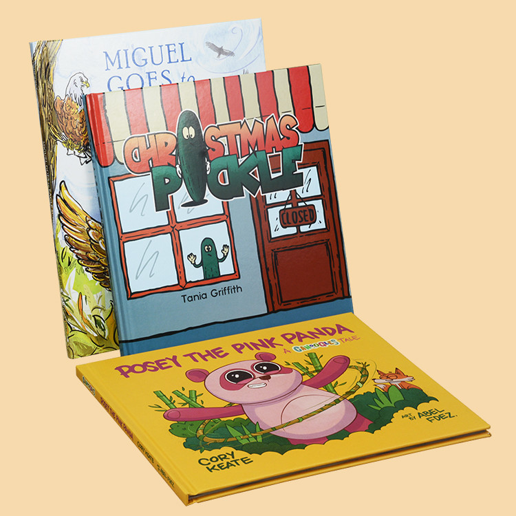 Early Learing Color Kids Book Printing A4 Hardcover For Reading