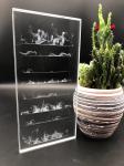 Window Partition Mural Laser 6mm Sand Carved Glass