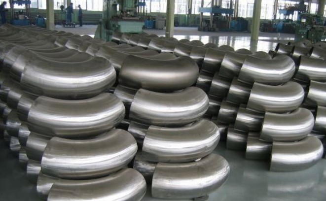 Super Duplex Stainless Steel Pipe Fittings UNS S32750 ASME B16.9 90D Elbow Long Radius Bend