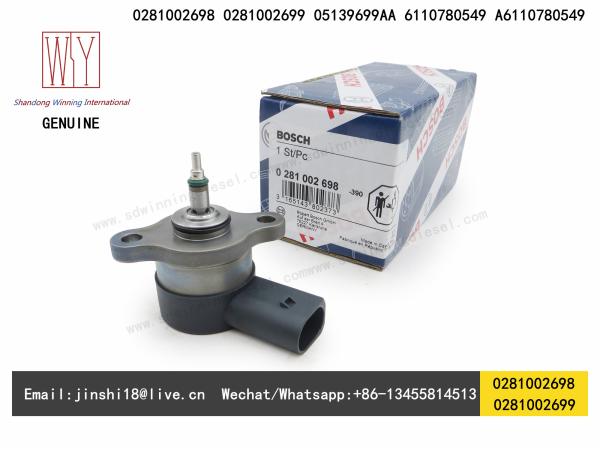 BOSCH GENUINE AND NEW DIESEL FUEL PUMP DPR PRESSURE REGULATING VALVE 0281002698,