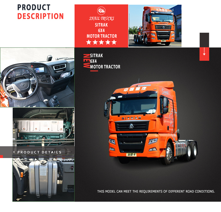 2023 Most Popular Used SITRAK C7H G7 4x2 Tractor Truck with Left Steering and Sinotruk Engine