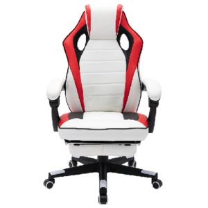 Ergonomic Gaming Chair with PU Casters and Adjustable Height