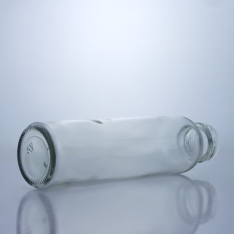 300ml Round Food Glass Jar for Milk Juice Fruit Tea Decal and Surface Handling