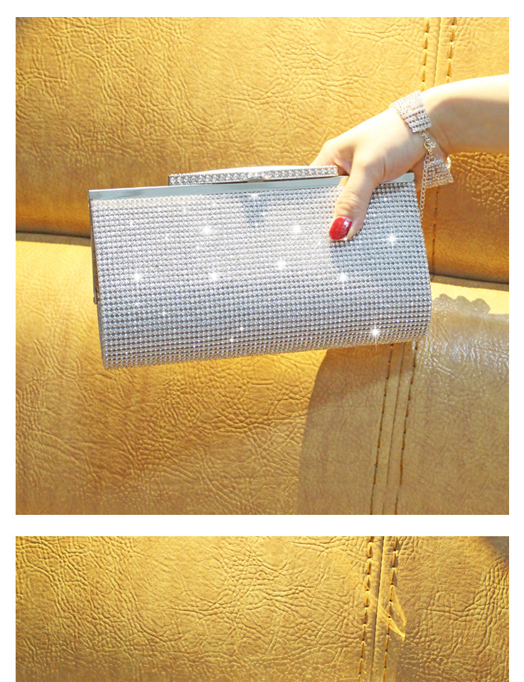 Minibook Fashion Handbag Customize Diamond Shoulder Bag for Annual Evening Party
