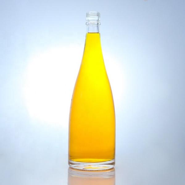 Pear Shaped Screw Cap Glass Bottle Made in for Super Flint Rum Vodka Whisky