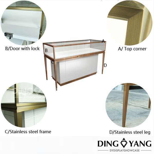 Streamline 1500X600X950MM Jewelry Counter Showcase
