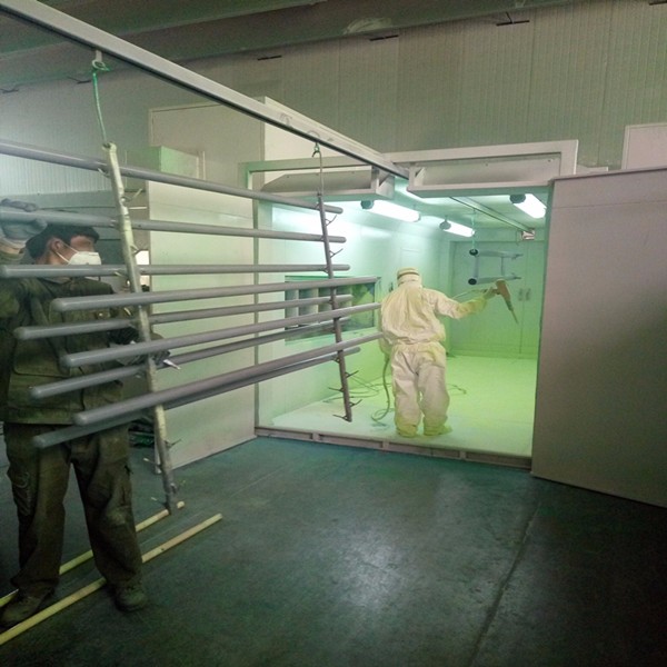 Natural Gas Heating Car Rim Powder Coating Paint Plant 98% Powder Recovery