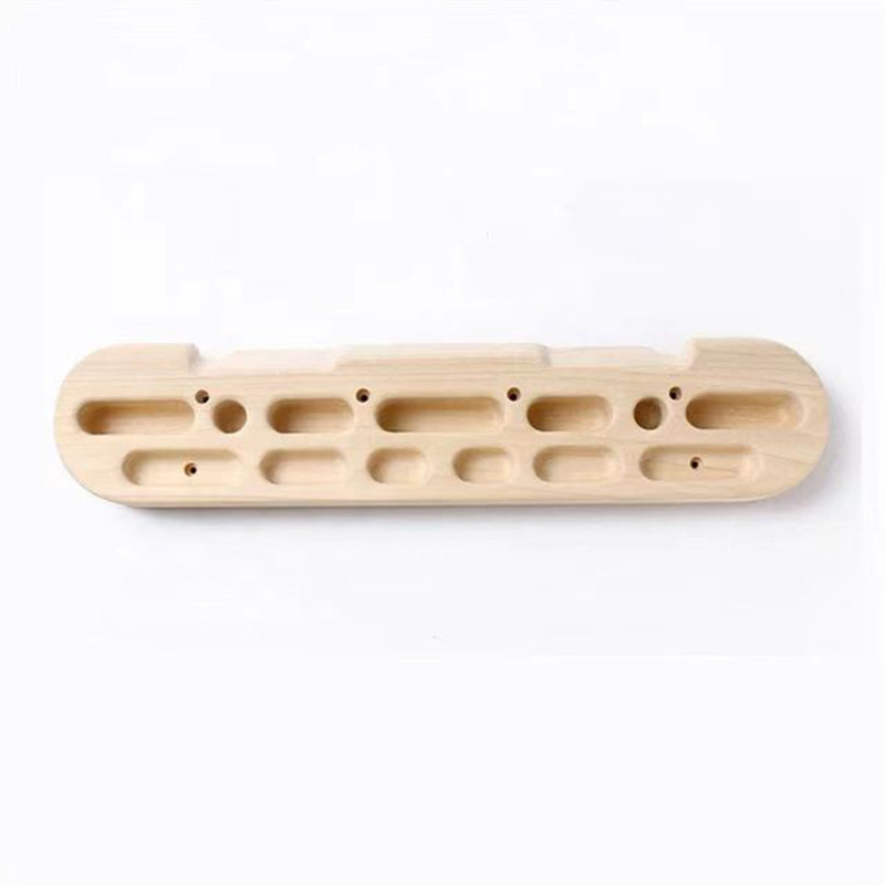 Wall mounted wooden Finger training board Climbing Hangboard Rock Climbing Training as Climbing Fingerboard with Jugs, Slopes