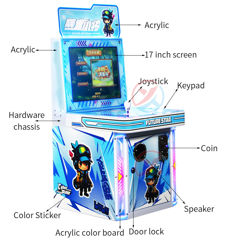 Single Player Happy Amusement Park Game Arcade Game Machine Video Game Coin Logistics Tracking