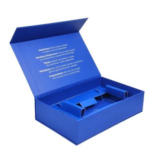 Recycled Materials Customized Luxury Magnet Rigid Flat Lid Magnetic Paper Packaging Gift Box with Paper Insert Manufactures