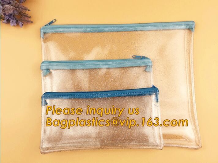 Plastic Bag OEM Custom PVC Loop Handle Image Printed Plastic Shopping Bag,Promotional Clear Waterproof Plastic Cosmetic