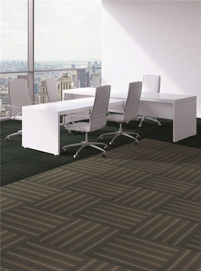 Office Floor Carpet Tiles / Contemporary Carpet Tiles 3 - 4mm Pile Height
