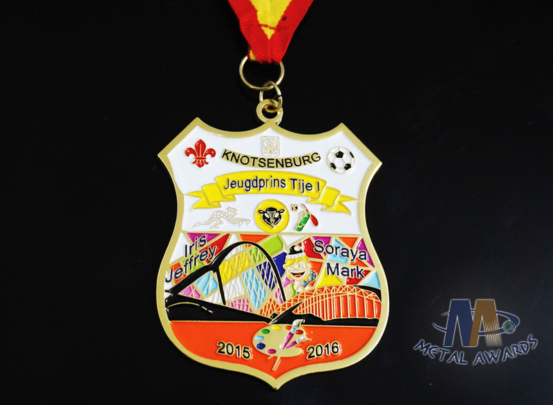 Fashionable Design Enamel Medals 3d Medals 12 Colors And Gold Plating