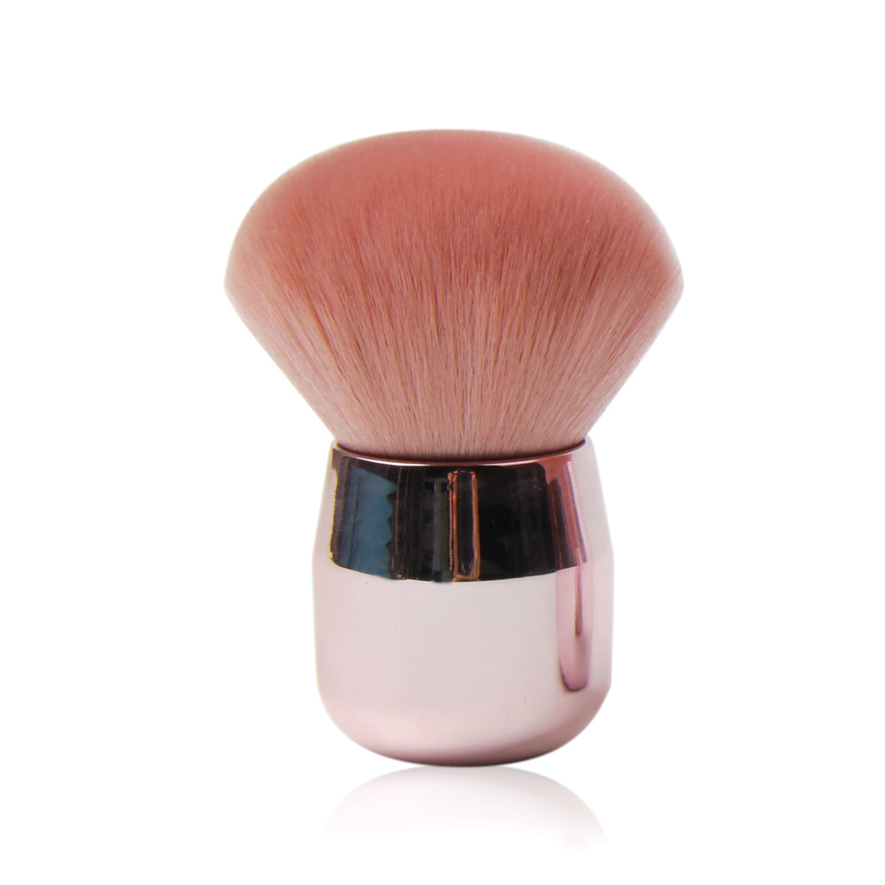 Portable Mineral Aluminium Ferrule Makeup Kabuki Brush