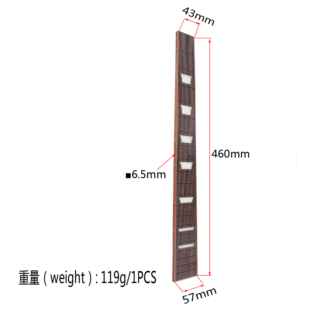 41”Acoustic Guitar Fret Board Rosewood Shell Sapele Inlaid 20 Frets