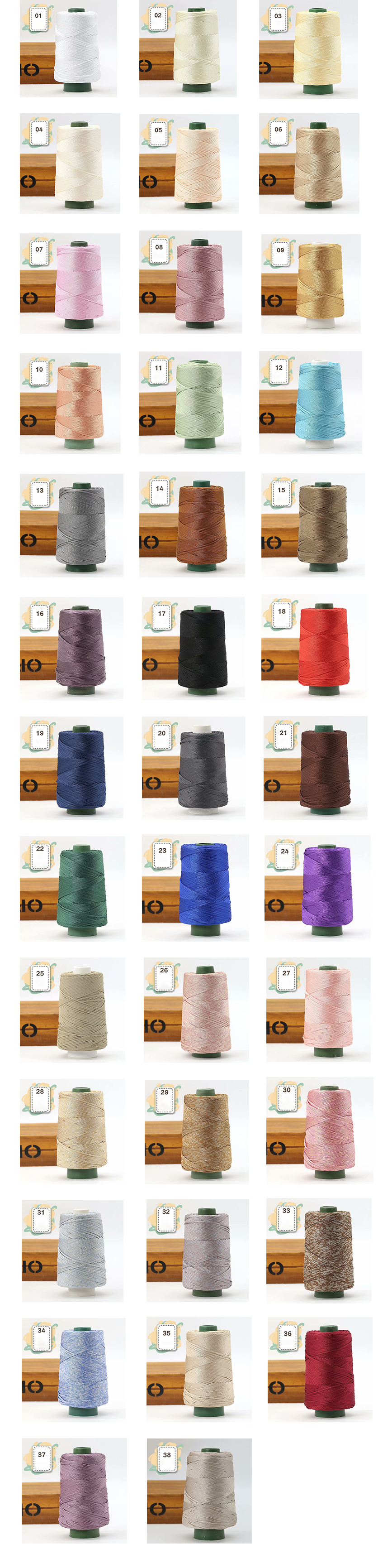 Multi Scene Crochet Tape Yarn Cotton Linen Thread Practical For Summer Hat