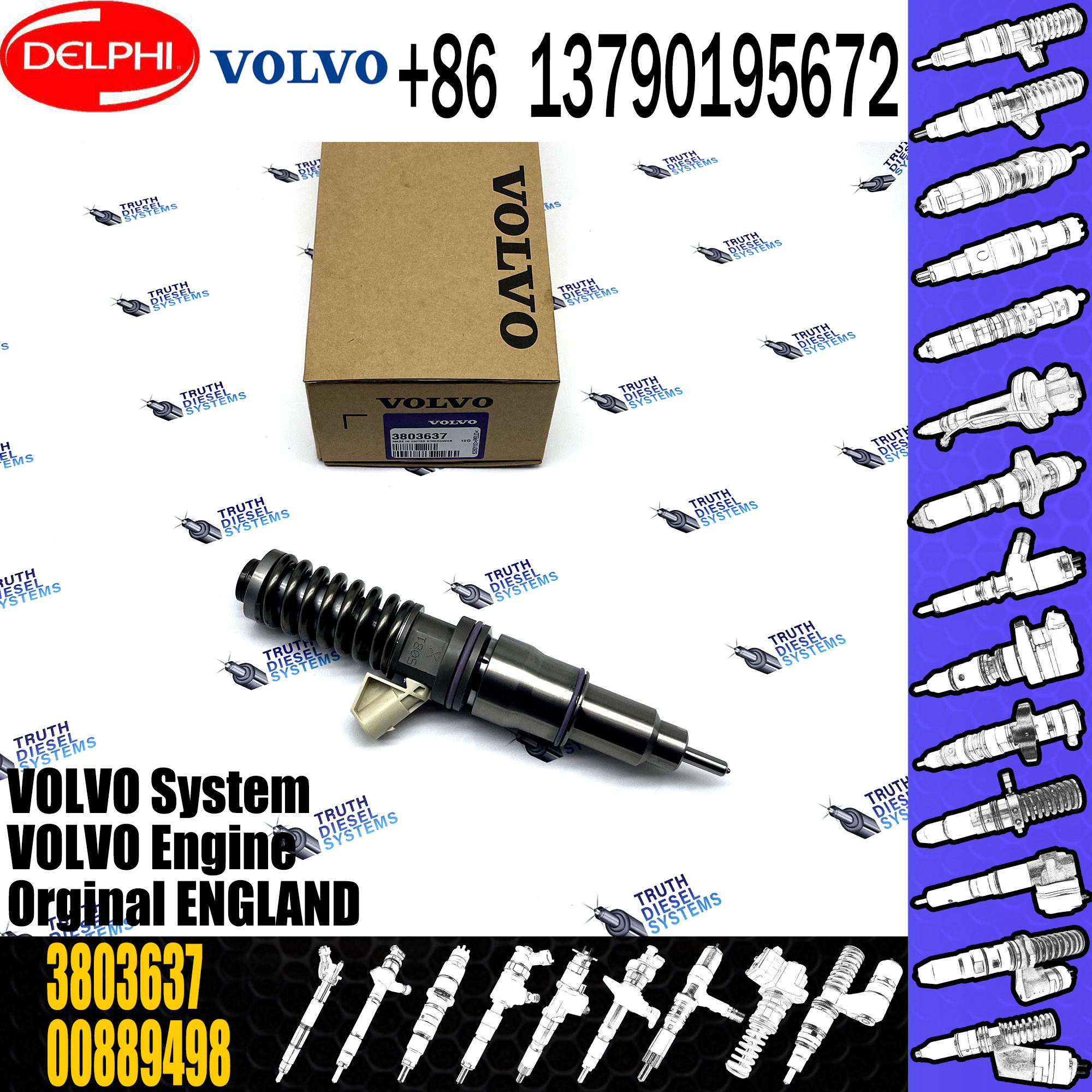 21371673 21340611 fueled injectors 3803637 38013693 801368 2044038 21340611 21371673 for VOL