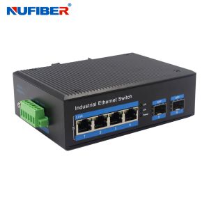 Full Gigabit Layer 2 Managed Industrial Ethernet Switch 4POE + 2SFP Port