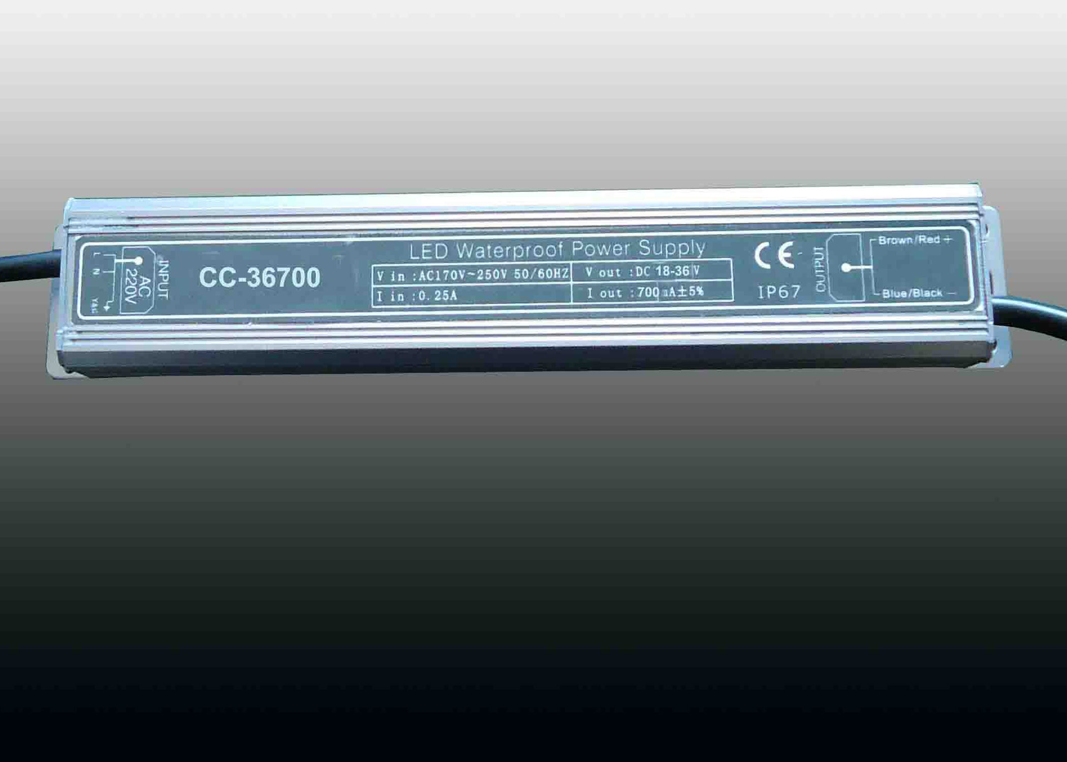 Dimmable LED Driver , Constant Current LED Power Supply 36V 700mA