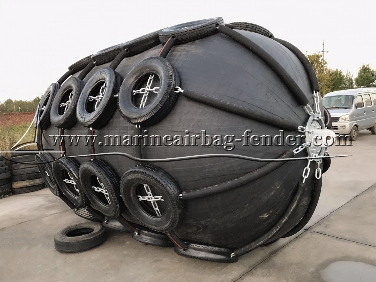 Dock Ship Pneumatic Rubber Fender Durable Aging Resistant For Dock Protection