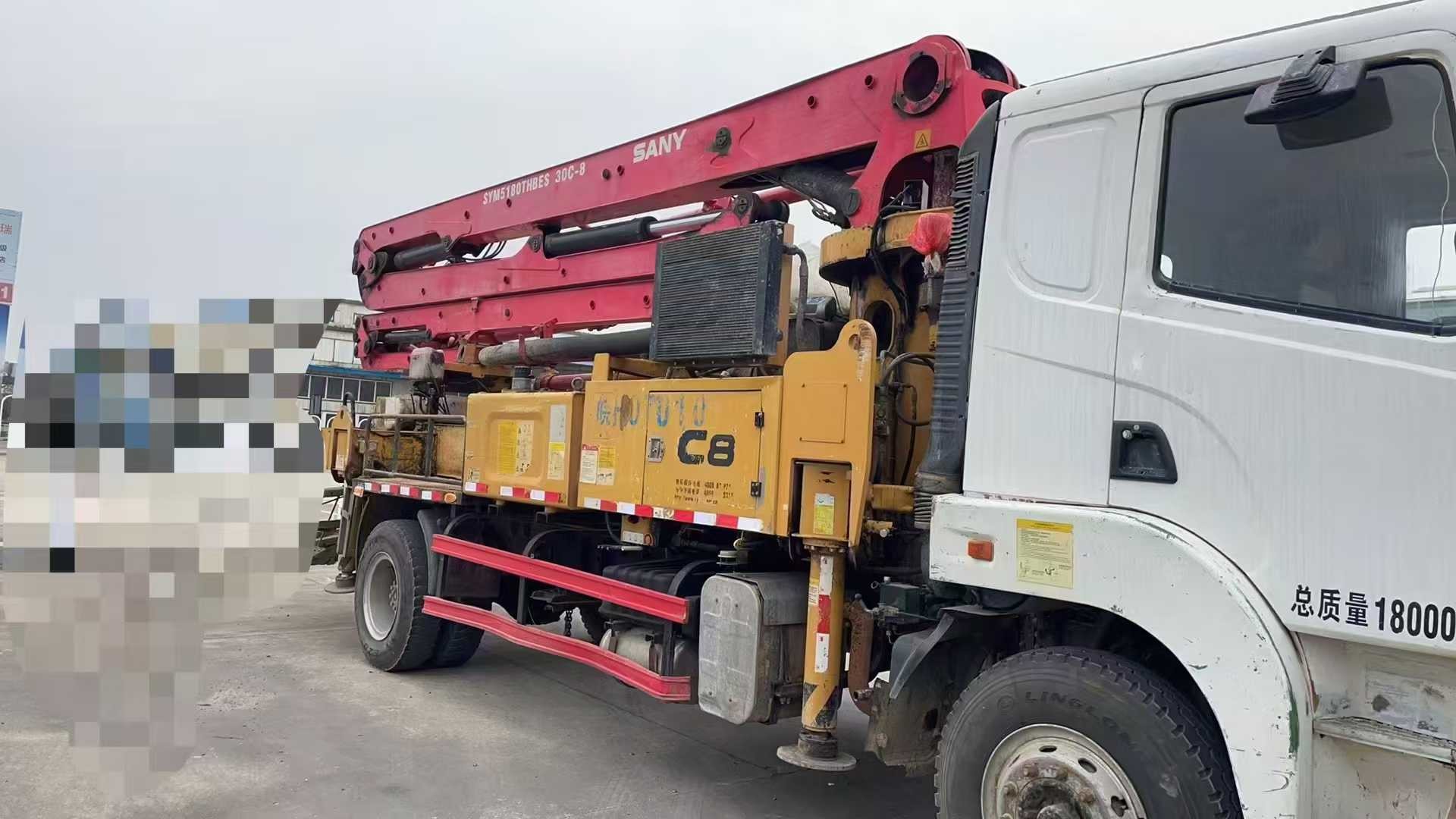 Sany 30m concrete pump truck parameters "SYM5180THBES concrete pump truck configuration"