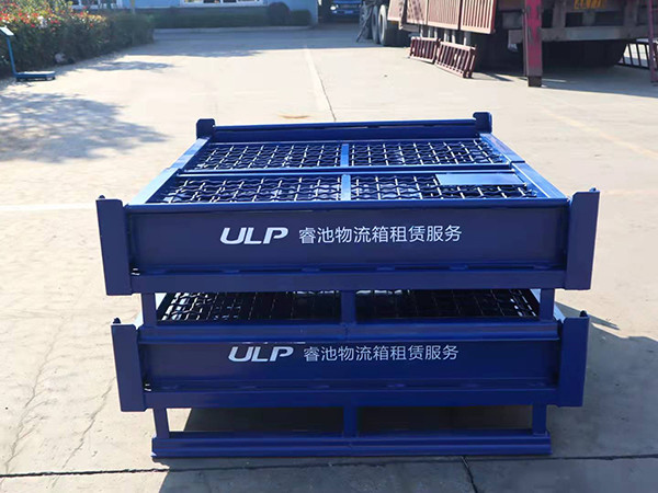 Custom Folding Steel Stillage Cage With Latch Lock For Secure Storage