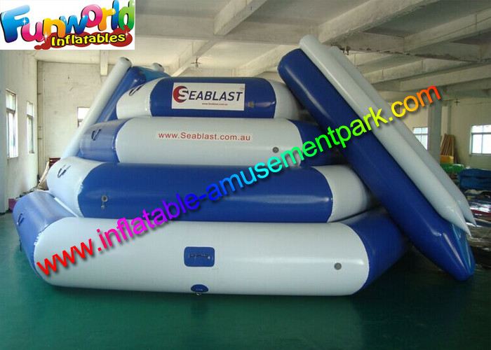 Funny Game Inflatable Pool Toys 0.9mm PVC Climbing Slide For Sea