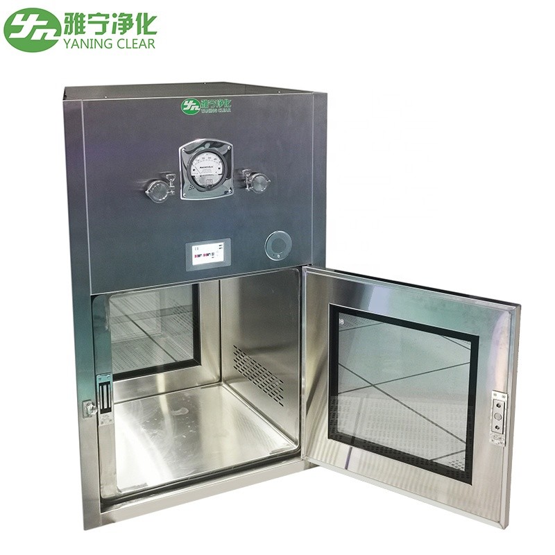 Electrical Interlock Dynamic Pass Box Laboratory Stainless Steel Clean Room