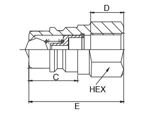 Agricultural Machine Hydraulic 0.5 Inch ISO 5675 Coupler