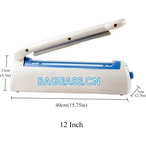 China Impulse Bag Sealer,Impulse Heat Sealer,Manual Poly Bag Heat Sealer Heat Seal Closer With 1 Replacement Kit on sale