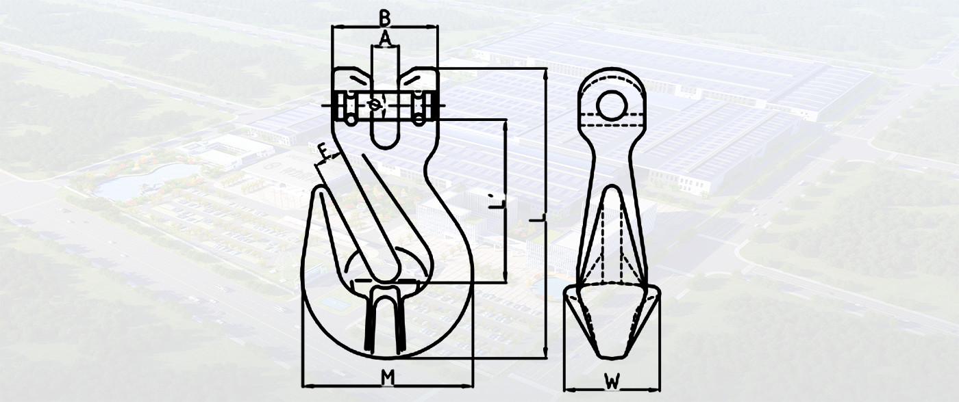 SLR1009- G100 CLEVIS SLING HOOK