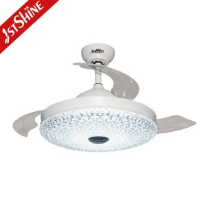 42” Retractable Ceiling Fan with Light and DC Motor