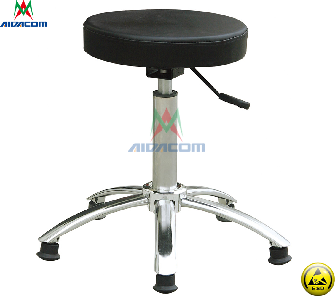 65cm Depth 100mm stroke 10e6 ESD Antistatic Stool