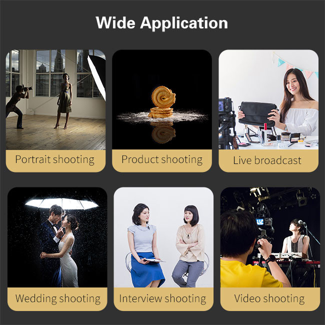 A-2200IV LED Studio Lights Photography CRI95+ Bi Color 100W Vlog Studio Lighting Panel