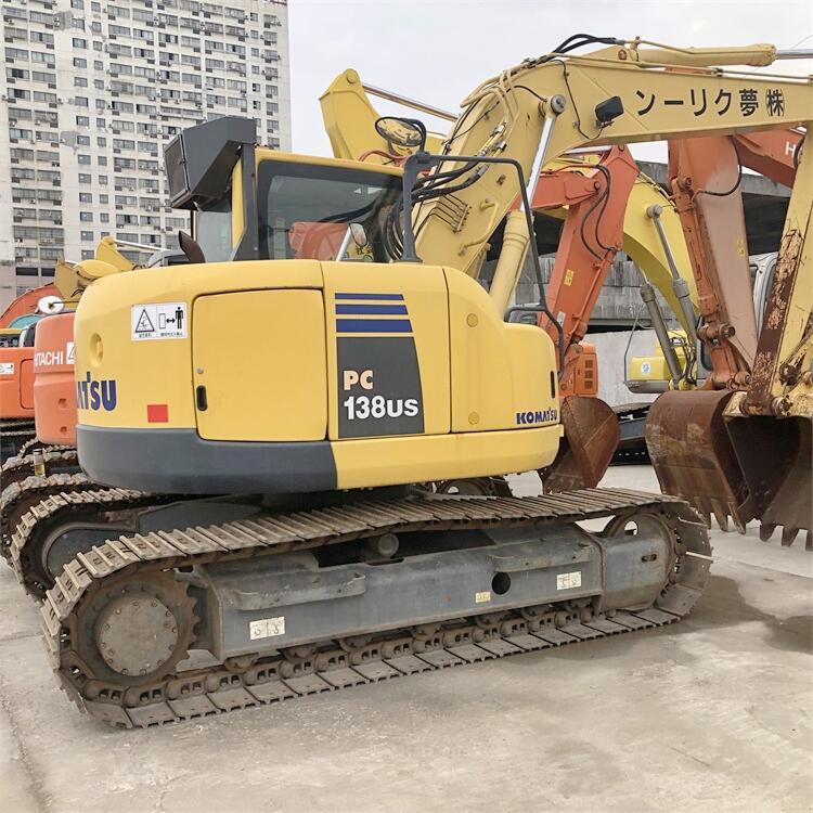 Second Hand Komatsu PC138US Tracked Excavator Operating Weight 13480 Well Maintained