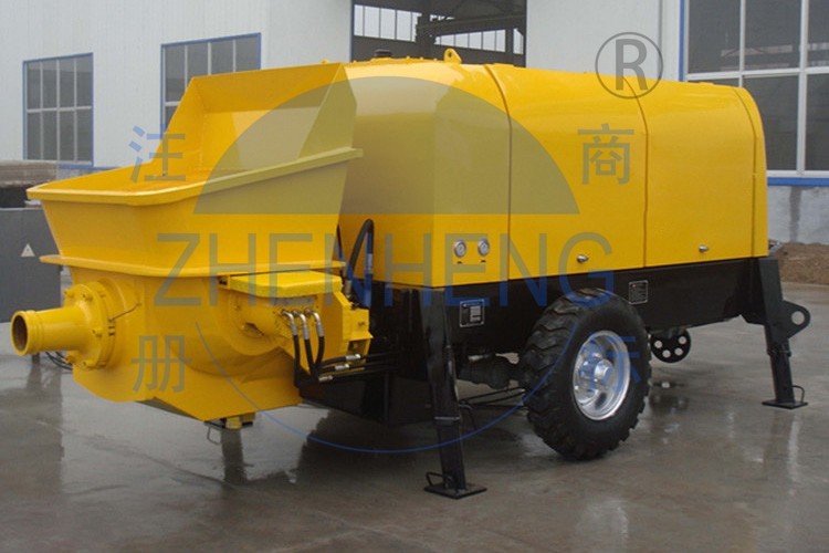 S Tube Valve Portable Concrete Pump , Electric Durable Mobile Concrete Mixer