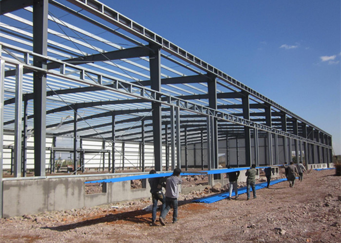 Long Life Steel Structure Warehouse Easy Build With Rolling up Door