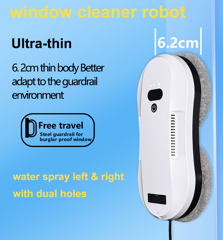 AC110-240v Voltage Smart Window Cleaner Robot for Easy and Convenient Glass Cleaning
