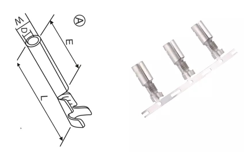 5.0mm Waterproof Automotive Female Crimp Terminal