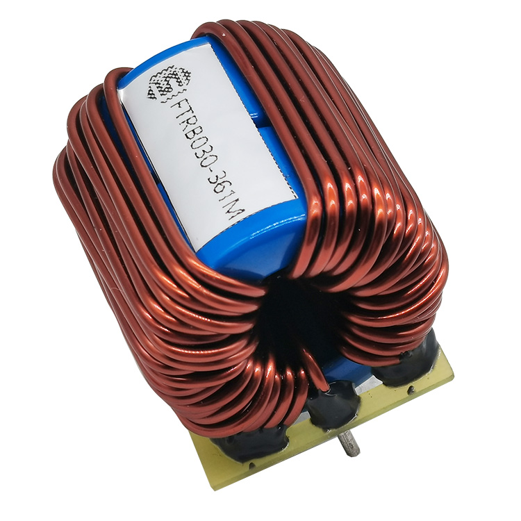 100uh 10a power common mode choke toroidal flat wire inductor