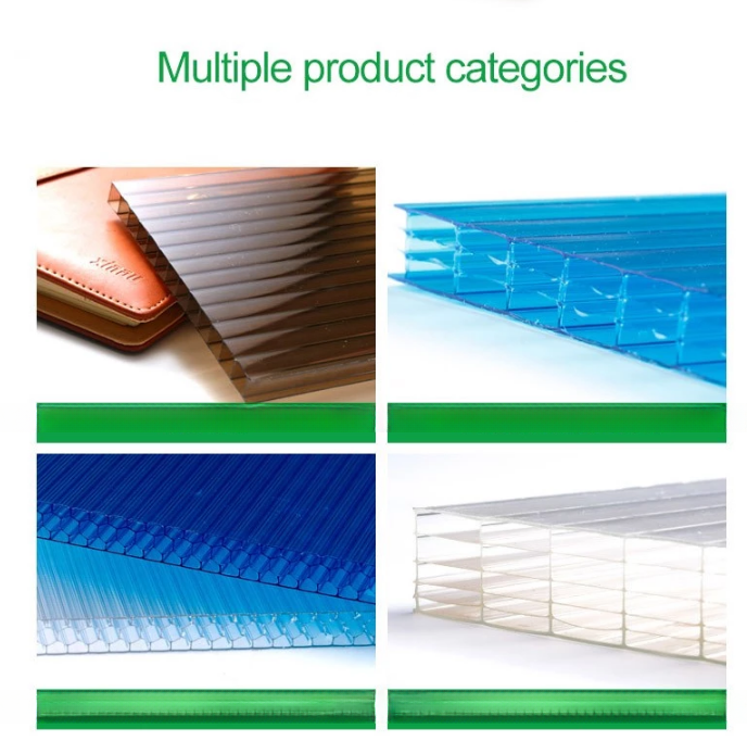 Multiwall Polycarbonate Roofing Sheets For Outdoor Thickness 4mm-20mm