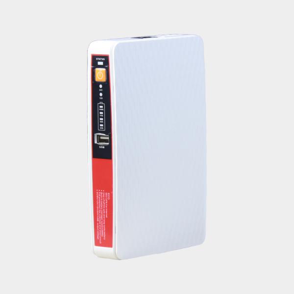 18W Output Power Mini UPS 8000mah 5V 9V 12V White Battery with Adapter