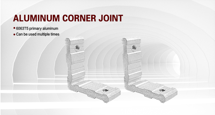 6063-T5 Aluminium Hardware L Shape Bracket Connector For Window Hardware