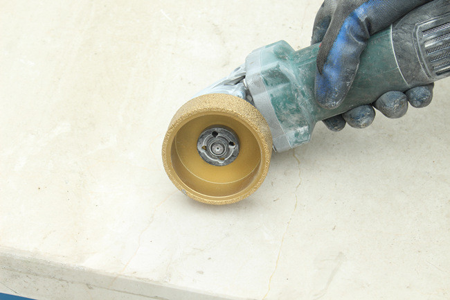 Silver Profile Diamond Grinding Wheel For Angle Grinder 75mm