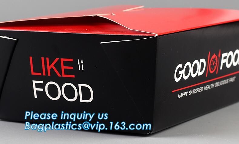 Cheap Cardboard foldable kraft paper lunch box with window,Lunch noodle fast food kraft paper box by customized logo pri