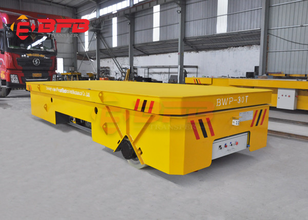 Industrial Valves Movement 15T Battery Operated Trolley On Epoxy Flooring
